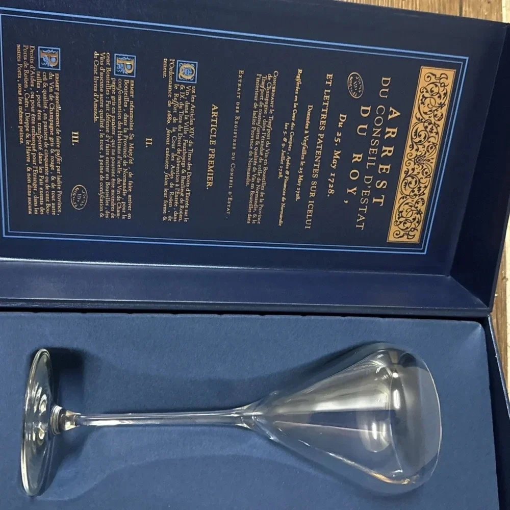 De Venoge Louis XV Champagne Gift “Boxes” W 2 Glass, 1996 -4 available
